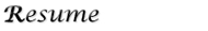 Resume